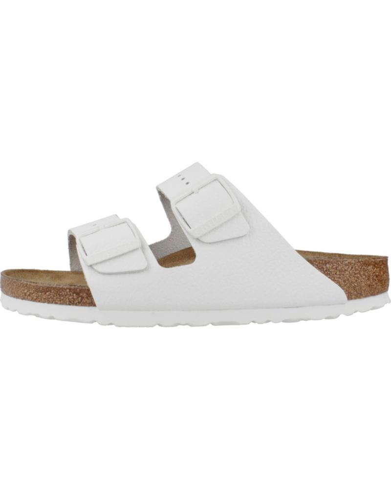 Woman and Man Sandals BIRKENSTOCK SANDALIAS MODELO ARIZONA NATURAL LEATHER COLOR BLANCO  WHITE