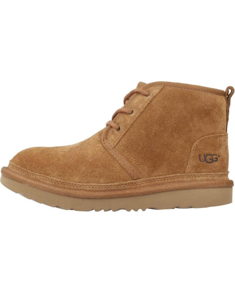 Botines UGG  de Niño BOTIN PELO CORDON ANTE TOSTADO  MARRON