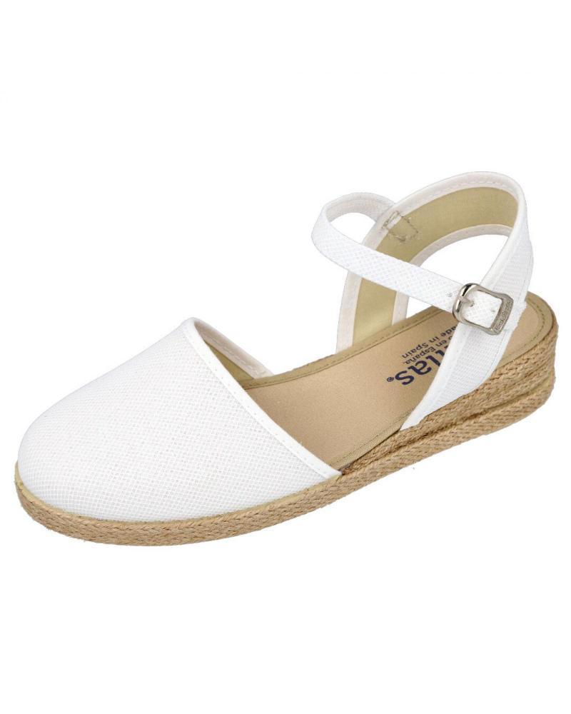 Sandalias de Niña BATILAS 201-211 ALPARGATAS CON BRILLO NINA BLANCO