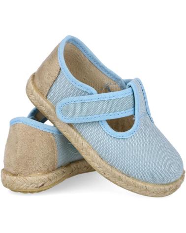 Sapatos BUBBLE BOBBLE  de Menino 244-RECYWAS PEPITOS LONA NINO  CELESTE