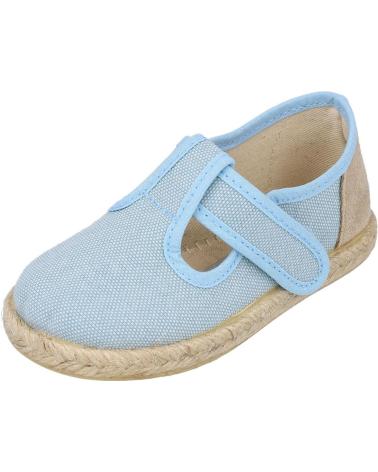 Sapatos BUBBLE BOBBLE  de Menino 244-RECYWAS PEPITOS LONA NINO  CELESTE