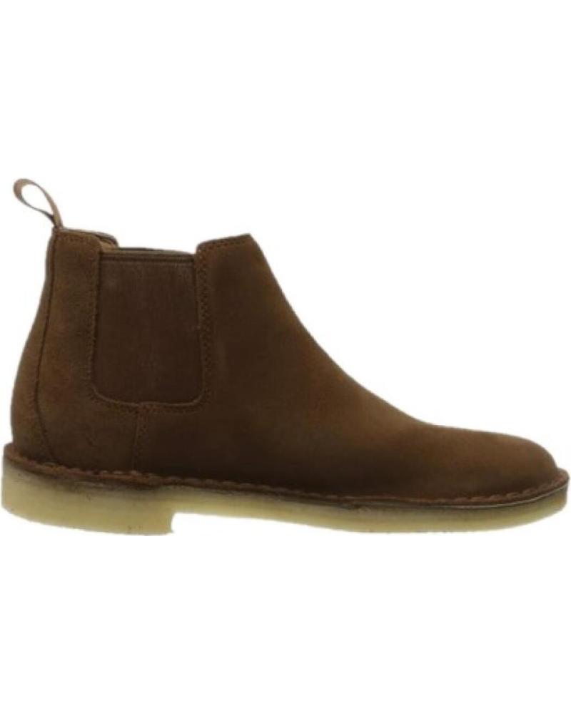 Stivaletti CLARKS  per Uomo ORIGINALS DESERT CHELSEA BOOT COLA SUEDE - 43  BROWN