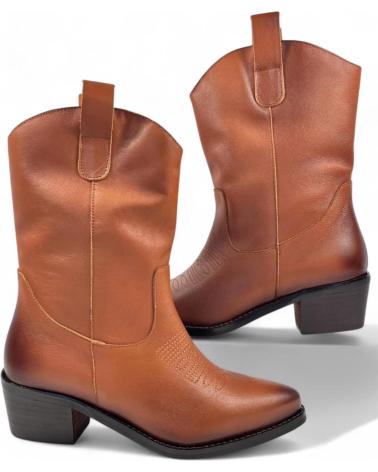 Stivaletti TIMBOS  per Donna BOTIN COWBOY TACON DE MUJER CUERO TODO PIEL 130722  MARRóN