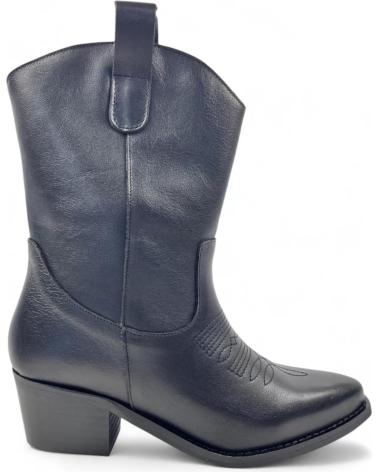 Stiefel TIMBOS  für Damen BOTIN COWBOY TACON DE MUJER TODO PIEL 130721  NEGRO