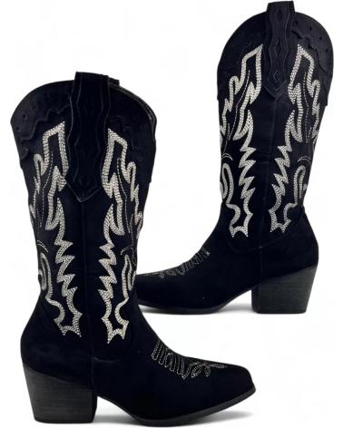 Bottes TIMBOS  pour Femme BOTA COWBOY DE MUJER 130718  NEGRO