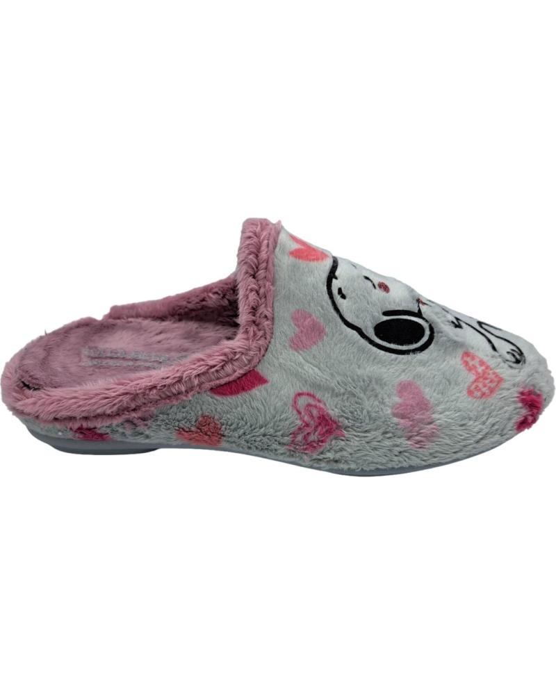 Calzado de casa VULCA-BICHA  de Mujer ZAPATILLA BOBI  GRIS