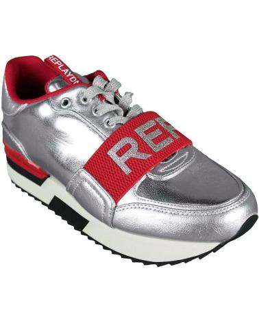 Zapatillas deporte REPLAY  pour Femme ZAPATILLA SILVER RED  PLATEADO