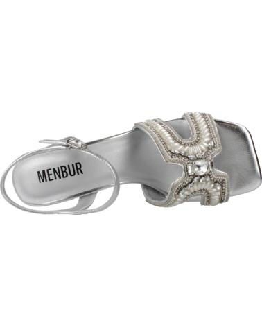 Sandalen MENBUR  für Damen SANDALIAS MUJER MODELO 25228M COLOR PLATA  SILVER