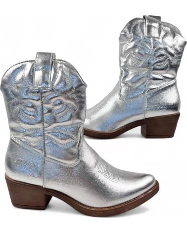 Stivaletti per Donna TIMBOS BOTIN COWBOY DE MUJER PLATA 130712 PLATEADO