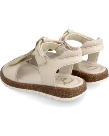 Sandales GARVALIN  pour Fille SANDALIA HOJAS  BEIGE