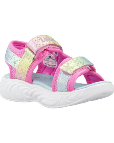 SKECHERS MÄDCHEN SANDALEN EINHORN 302682N ROSA MEHRFARBIG PKMT