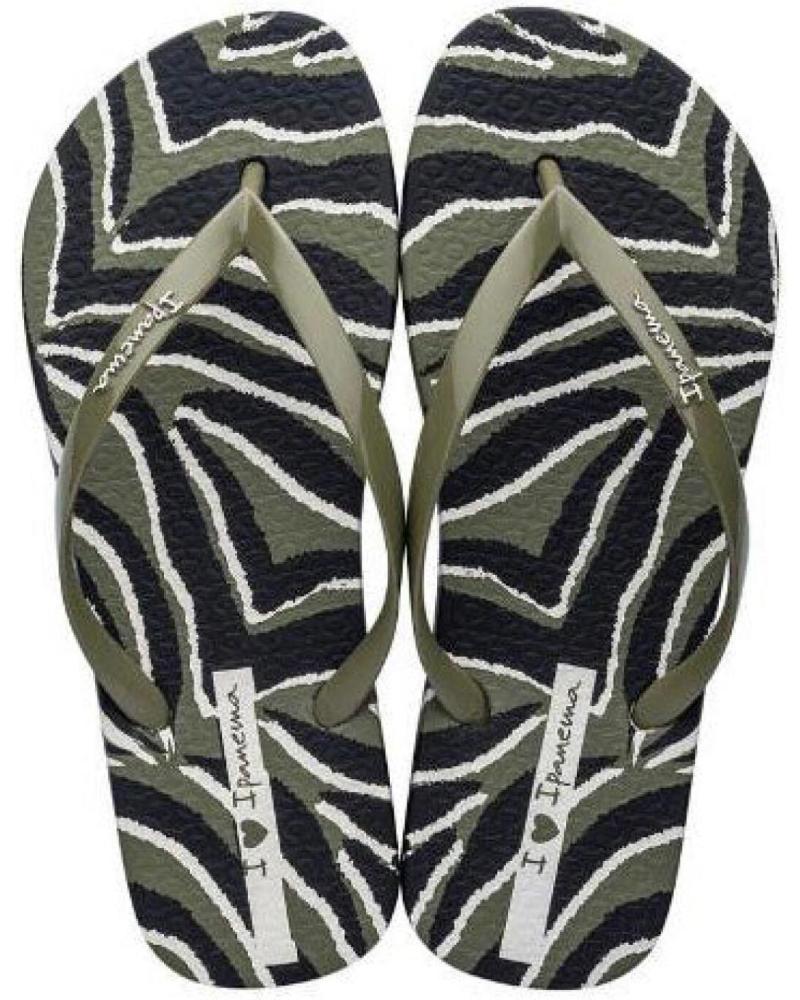 IPANEMA CHANCLAS ANIMAL PRINT GREEN BLACK VARIOS COLORES