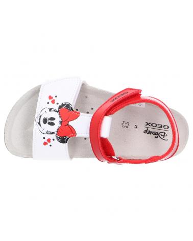 girl Sandals GEOX B152RC 00254 B CHALKI  C0003 RED-WHITE