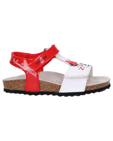 girl Sandals GEOX B152RC 00254 B CHALKI  C0003 RED-WHITE