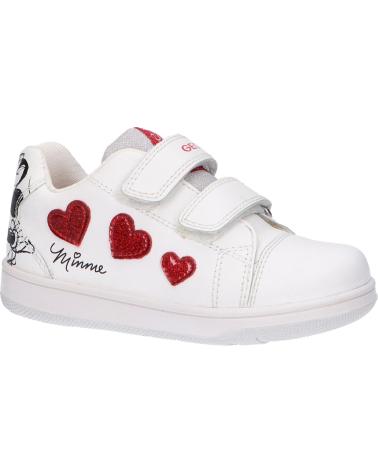 girl Trainers GEOX B251HA 00085 B NEW FLICK C1000 WHITE