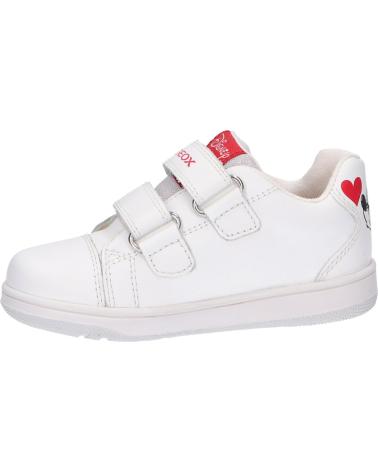 girl Trainers GEOX B251HA 00085 B NEW FLICK C1000 WHITE