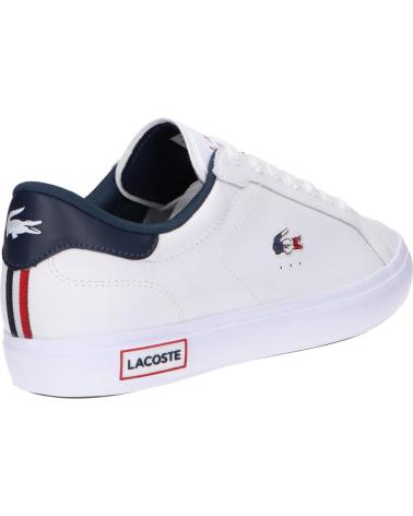 Man sports shoes LACOSTE 43SMA0034 POWERCOURT  407 WHT-NVY-RED