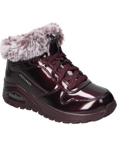 Woman Mid boots SKECHERS BOTINES PLANOS UNO RUGGED MUJER BURDEOS  ROJO
