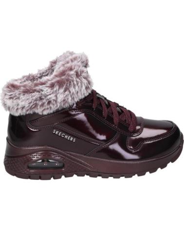Woman Mid boots SKECHERS BOTINES PLANOS UNO RUGGED MUJER BURDEOS  ROJO