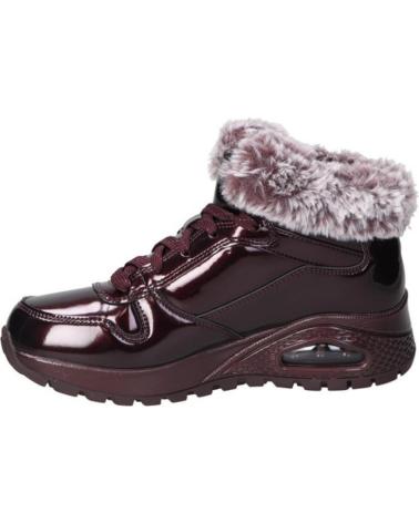 Woman Mid boots SKECHERS BOTINES PLANOS UNO RUGGED MUJER BURDEOS  ROJO