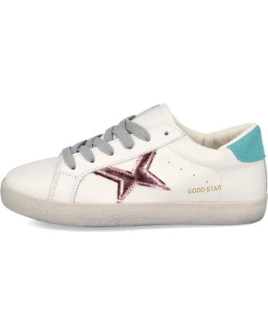 Sportif pour Femme L&R SHOES LR SHOES DT8003 ZAPATILLAS CASUAL DE MUJER BLANCO-VERDE