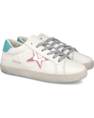 Sportif pour Femme L&R SHOES LR SHOES DT8003 ZAPATILLAS CASUAL DE MUJER BLANCO-VERDE