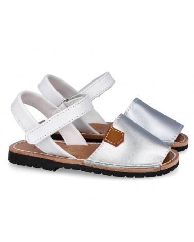 Sandalias de Niña BUBBLE BOBBLE BUBBLE KIDS A2522 MENORQUINAS NINA PLATA