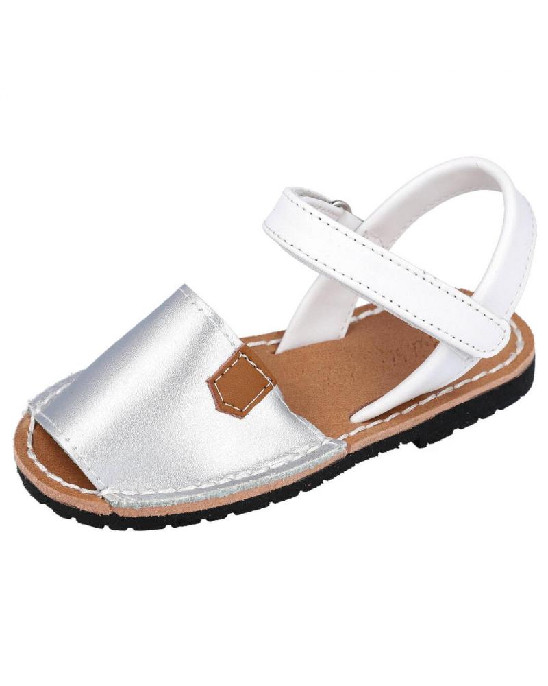 Sandalias de Niña BUBBLE BOBBLE BUBBLE KIDS A2522 MENORQUINAS NINA PLATA