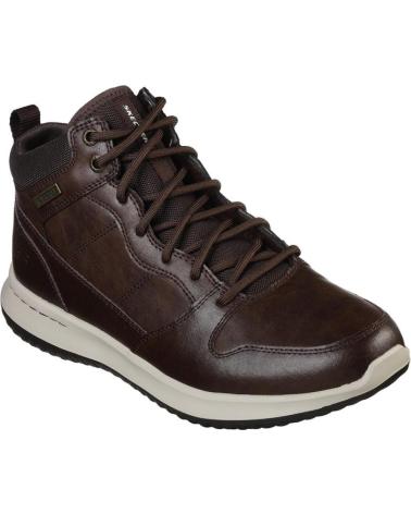 Botines de Hombre SKECHERS BOTINES PLANOS DELSON HOMBRE MARRON MARRóN