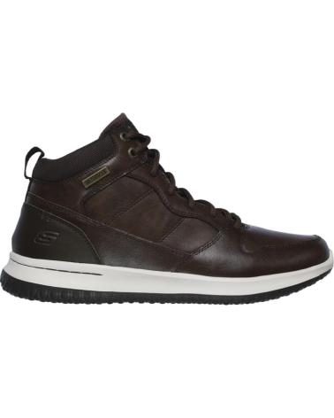 Botines de Hombre SKECHERS BOTINES PLANOS DELSON HOMBRE MARRON MARRóN