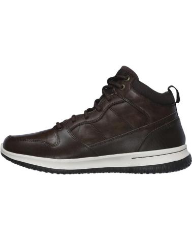 Botines de Hombre SKECHERS BOTINES PLANOS DELSON HOMBRE MARRON MARRóN
