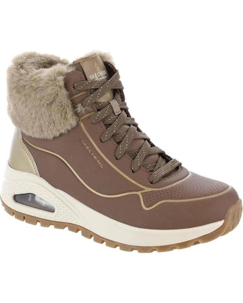Botines de Mujer SKECHERS BOTINES PLANOS UNO RUGGED MUJER TAUPE MARRóN