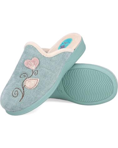 Pantufas L&R SHOES  de Mulher NATALIA 8003 ZAPATILLAS DE CASA PARA MUJER  VERDINA