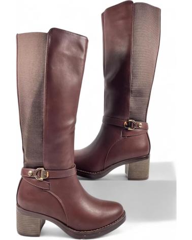 Boots TIMBOS  für Damen BOTA TACON DE MUJER MARRON 130733  MARRóN