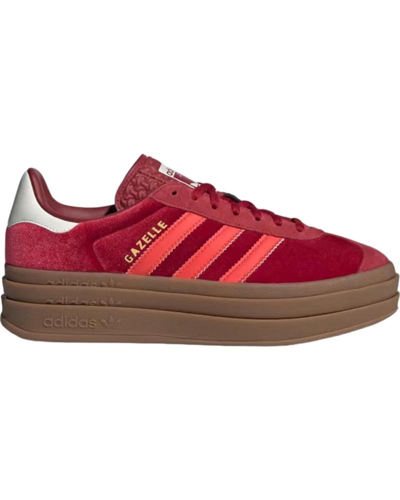 Zapatillas deporte ADIDAS  de Mujer - ZAPATILLAS ROJAS PARA MUJER - GAZELLE BOLD  ROJO