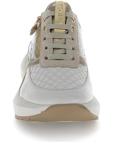 STONEFLY TWINS 2 221620 - LÄSSIGE LEDER-SNEAKER BEIGE MIT GOLD- UND GRAUDETAILS GRIS
