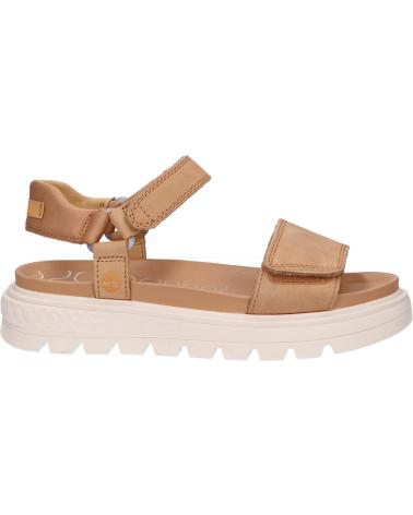 Woman Sandals TIMBERLAND A2QX3 RAY CITYANKLE STRAP  MEDIUM BEIGE NUBUCK