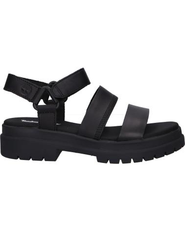 Woman Sandals TIMBERLAND A29MV LONDON VIBE 3 BANDS  BLACK FULL-GRAIN