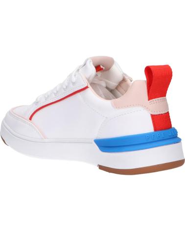 Scarpe sport per Donna e Bambina PEPE JEANS PGS30539 BAXTER PATCH 800WHITE