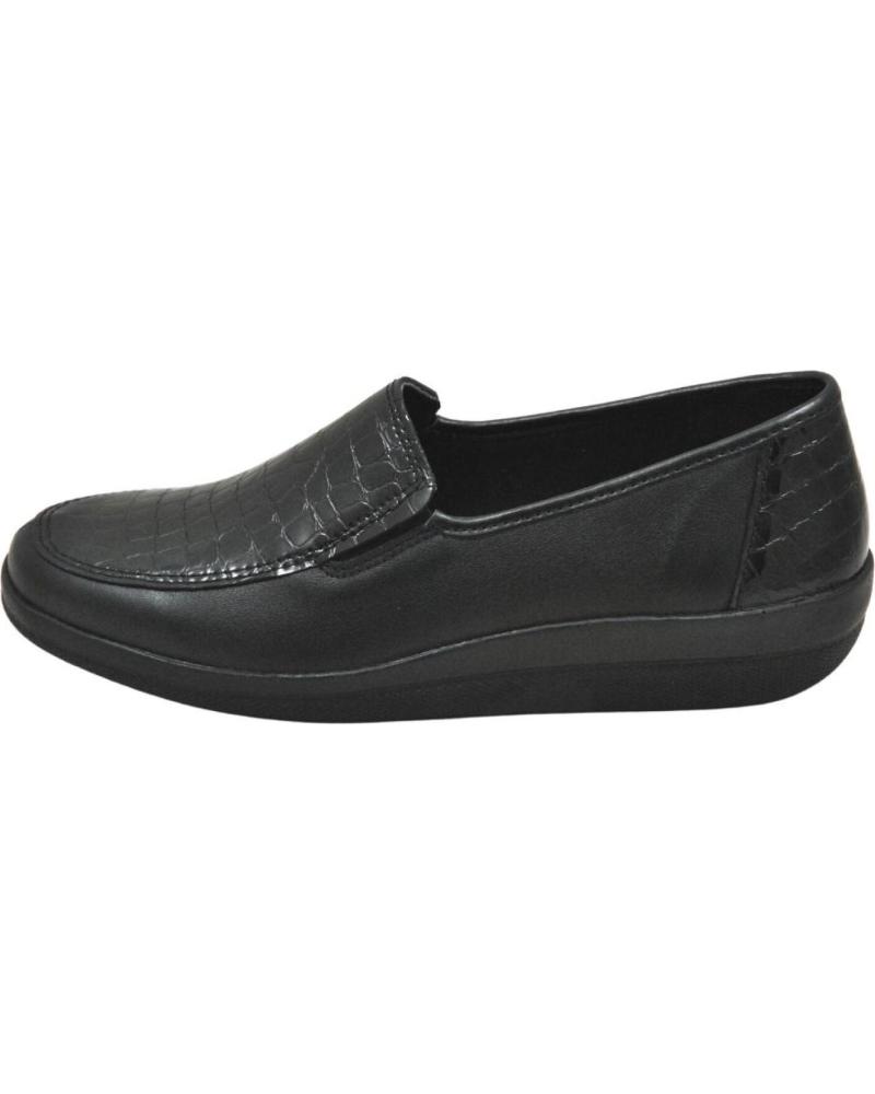 Zapatos LUMEL  de Mujer - MOCASIN CON ELASTICO EN EL LATERAL PLANTILLA EXTRA  BLACK 2738-958