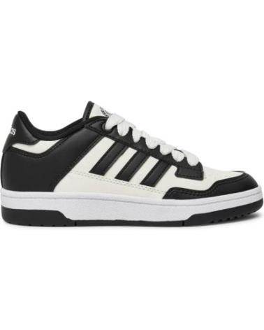 Woman and girl and boy Trainers ADIDAS JR0166 RAPID COURT LOW J  CBLACK-CLOWHI-FTWWHT
