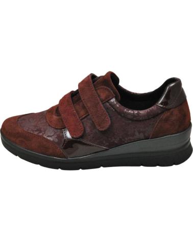 Zapatos LUMEL  de Mujer – SNEAKER DEPORTIVO URBANO CIERRE POR CONTACTO PLAN  BORDO 1055-BORDO FLOWER 905