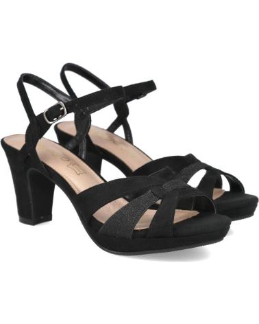 Sandalias PRESTIGIO  de Mujer C-511 SANDALIAS DE TACON PARA MUJER  NEGRO