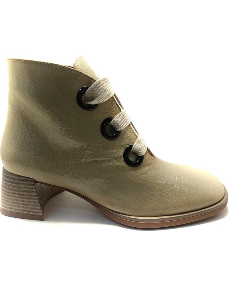 Bottines HISPANITAS  pour Femme HI243635 MILAN BOTINES CON TACON PARA MUJER  BEIGE