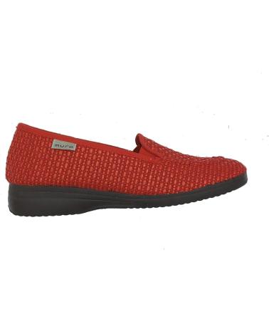 Zapatos GARRIDO MURO  de Mujer MOSASIN LONA MUJER  ROJO