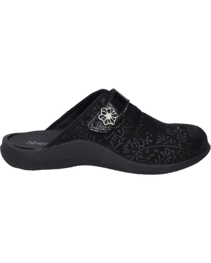 Pantufas WESTLAND  de Mulher ROUBAIX-01  NEGRO