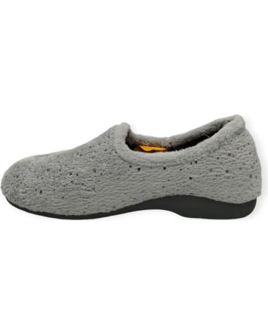 Pantufas BEREVERE  de Mulher ZAPATILLA CASA CERRADA  GRIS