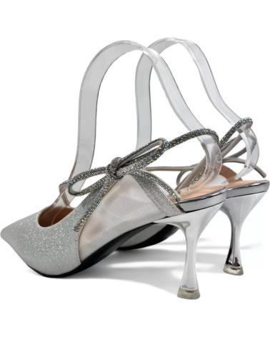 Sandales pour Femme TIMBOS SANDALIA TACON FIESTA MUJER PLATA 130745 PLATEADO