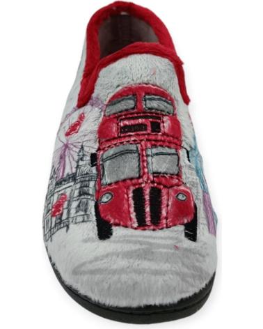 Pantoufles ROAL  pour Femme ZAPATILLA CASA CERRADA  GRIS