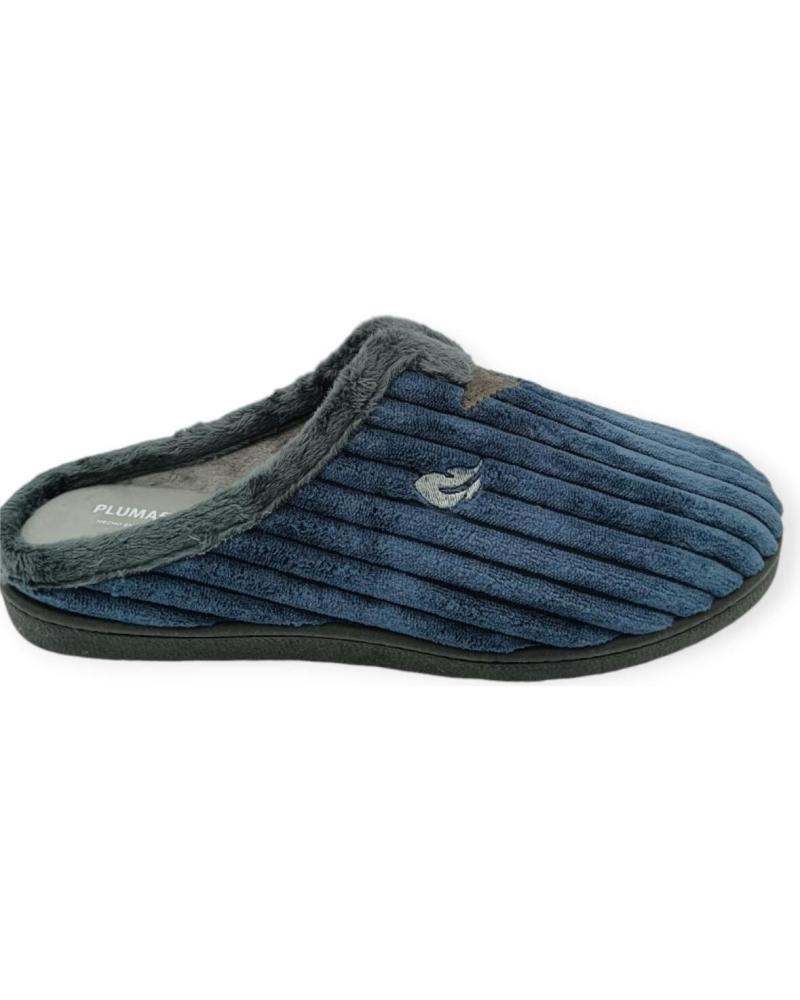 ROAL CHAUSSONS TYPE MULE 12027 MARINE À TEXTURE NERVURÉE AZUL